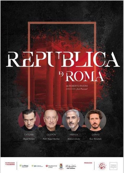 con un elenco de primera línea; Miguel Hermoso /  Roberto Correcher / Pedro Miguel Martínez y Óscar Hernández.   Un texto de Roberto Rivera con puesta en escena de José Pascual, para la compañía riojana De Palabra Creaciones.. " UNA LECCIÓN PARA LOS TIEMPOS DE CRISIS ".